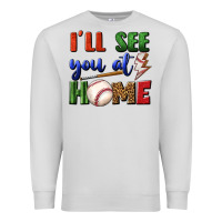 Dove Grey i'll see you at home Premium Sweatshirt - BundleAndBundleShop