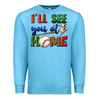 Ocean Blue i'll see you at home Premium Sweatshirt - BundleAndBundleShop