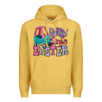 Antique Gold Easter Day Rollin into Easter toddler car Premium Hoodie - OliviaCreatesArt
