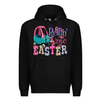 Black Easter Day Rollin into Easter toddler car Premium Hoodie - OliviaCreatesArt