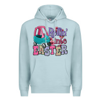Blue Mist Easter Day Rollin into Easter toddler car Premium Hoodie - OliviaCreatesArt