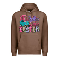 Chestnut Easter Day Rollin into Easter toddler car Premium Hoodie - OliviaCreatesArt