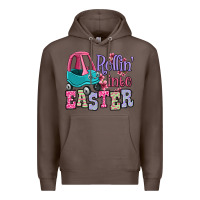 Coffee Easter Day Rollin into Easter toddler car Premium Hoodie - OliviaCreatesArt