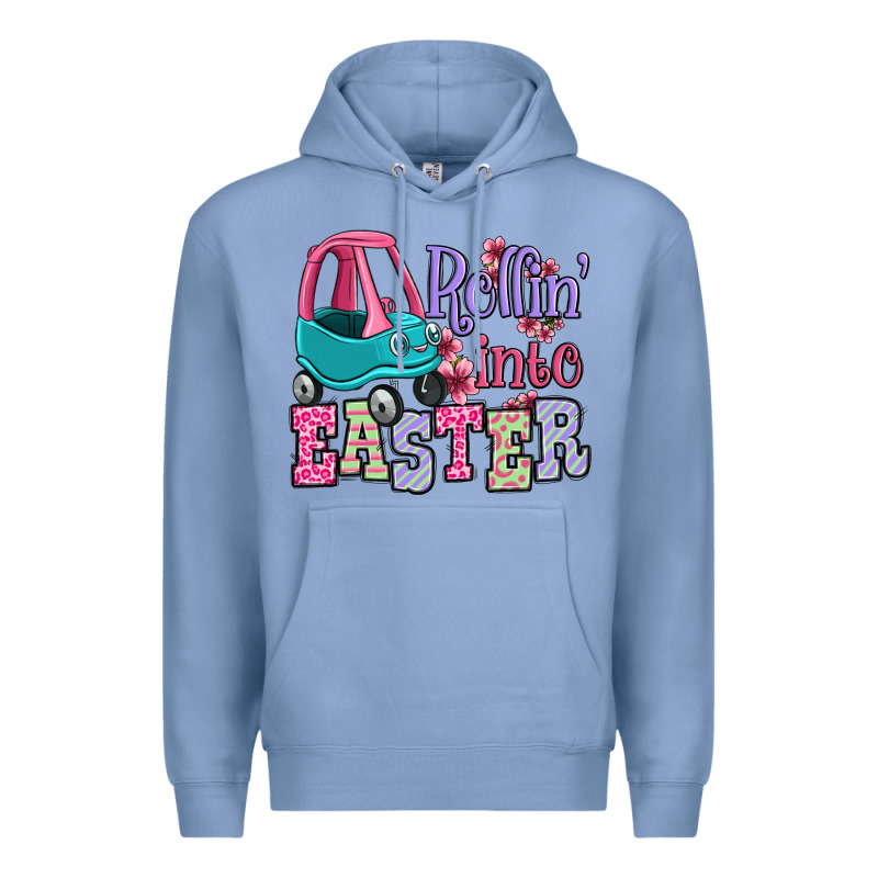 Easter Day Rollin Into Easter Toddler Car Premium Hoodie by OliviaCreatesArt | Teevron