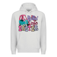 Dove Grey Easter Day Rollin into Easter toddler car Premium Hoodie - OliviaCreatesArt