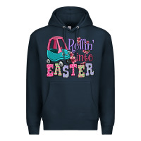 Navy Easter Day Rollin into Easter toddler car Premium Hoodie - OliviaCreatesArt