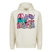 Oatmeal Heather Easter Day Rollin into Easter toddler car Premium Hoodie - OliviaCreatesArt