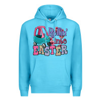 Ocean Blue Easter Day Rollin into Easter toddler car Premium Hoodie - OliviaCreatesArt