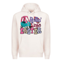 Pale Pink Easter Day Rollin into Easter toddler car Premium Hoodie - OliviaCreatesArt