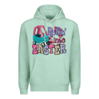 Seafoam Easter Day Rollin into Easter toddler car Premium Hoodie - OliviaCreatesArt