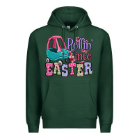 Sports Green Easter Day Rollin into Easter toddler car Premium Hoodie - OliviaCreatesArt