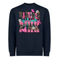 Navy Warriors wear pink Cancer Awareness Heavyweight Sweatshirt - HowdyJamesFarm