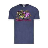 Vintage Denim Mardi Gras heart Vintage Tee - LillyAllenDesigns