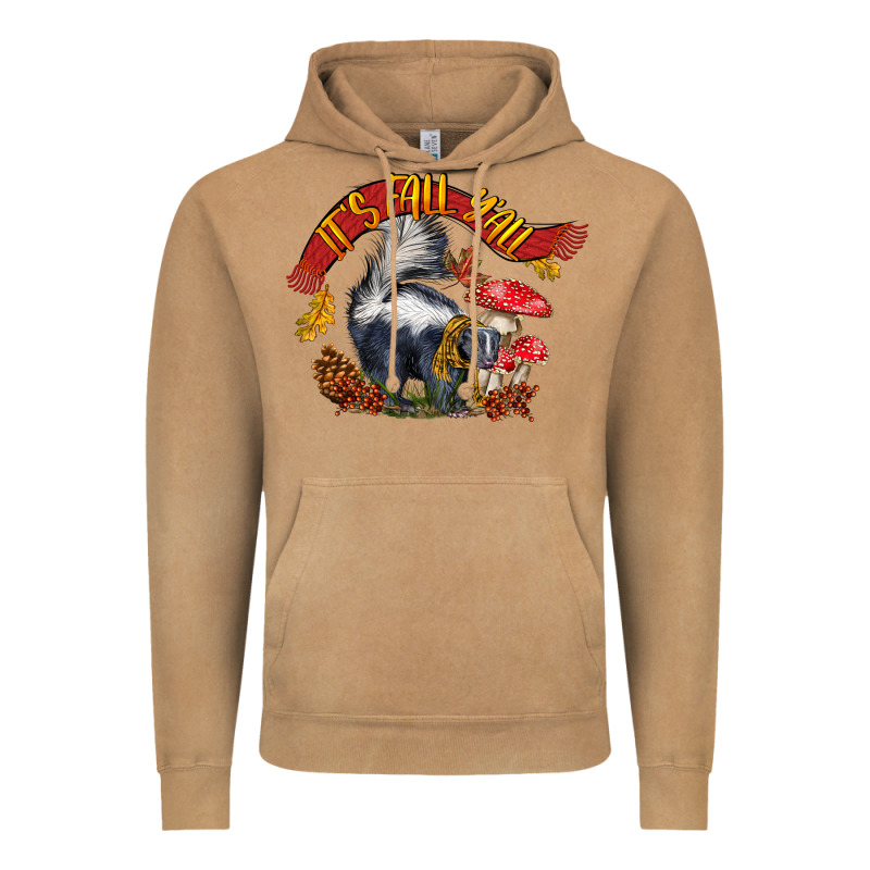 It's Fall Y'all Skunk Vintage Hoodie by LillyAllenDesigns | Teevron