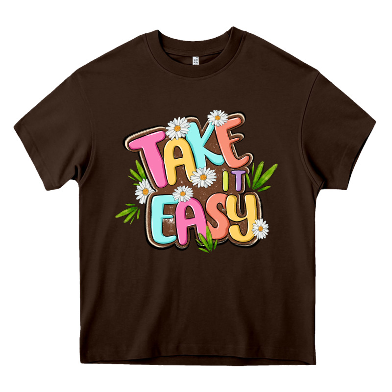 Take It Easy Heavy Core Tee by MaliasSmallBusiness | Teevron