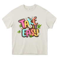 Cream take it easy Heavy Core Tee - MaliasSmallBusiness