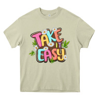 Mossy take it easy Heavy Core Tee - MaliasSmallBusiness