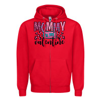 Red mommy is my valentine Zipper Hoodie - OliviaCreatesArt