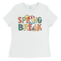 White spring break Ladies Tee - MaliasSmallBusiness