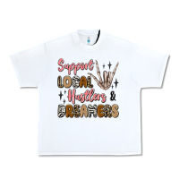 White support local hustlers and dreamers Urban Heavy Tee - Artiststas
