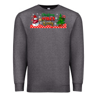 Charcoal Heather christmas vibes only libbey glass Premium Sweatshirt - BundleAndBundleShop