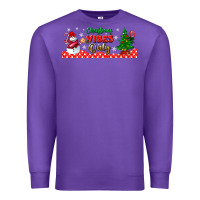 Purple christmas vibes only libbey glass Premium Sweatshirt - BundleAndBundleShop
