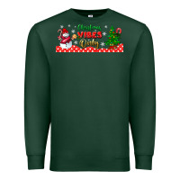 Sports Green christmas vibes only libbey glass Premium Sweatshirt - BundleAndBundleShop