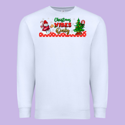 Christmas Vibes Only Libbey Glass Premium Sweatshirt Designed By Bundleandbundleshop