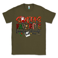Army Green santa's favorite family advocate Classic Tee - LillyAllenDesigns