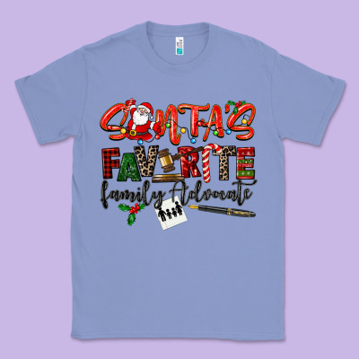Santa's Favorite Family Advocate Classic Tee Designed By Lillyallendesigns