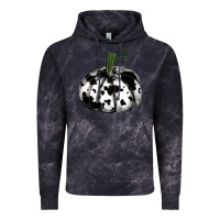 Cloud Black watercolor cowhide halloween pumpkin Vintage Hoodie - RanaPortraitStore