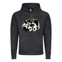 Vintage Black watercolor cowhide halloween pumpkin Vintage Hoodie - RanaPortraitStore