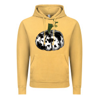 Vintage Mustard watercolor cowhide halloween pumpkin Vintage Hoodie - RanaPortraitStore