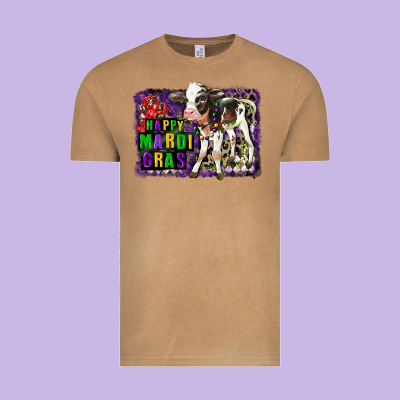 Mardi Gras Calf Vintage Tee Designed By Lillyallendesigns
