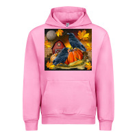 Fuchsia Pink Fall Crow Urban Hoodie - LillyAllenDesigns