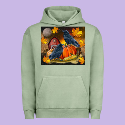 Fall Crow Urban Hoodie Designed By Lillyallendesigns