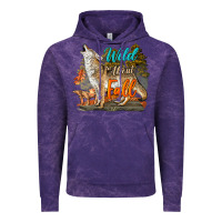 Cloud Purple Wild About Fall Coyote Vintage Hoodie - LillyAllenDesigns