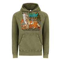Vintage Olive Wild About Fall Coyote Vintage Hoodie - LillyAllenDesigns