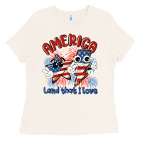 Bone america land that i love Ladies Tee - MaliasSmallBusiness