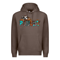 Coffee western cowboy hat punchy Premium Hoodie - OliviaCreatesArt