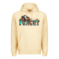 Pina Colada western cowboy hat punchy Premium Hoodie - OliviaCreatesArt