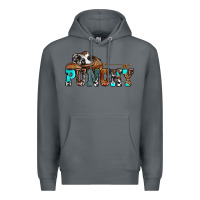 Rock western cowboy hat punchy Premium Hoodie - OliviaCreatesArt
