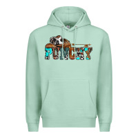 Seafoam western cowboy hat punchy Premium Hoodie - OliviaCreatesArt