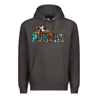 Smoke western cowboy hat punchy Premium Hoodie - OliviaCreatesArt