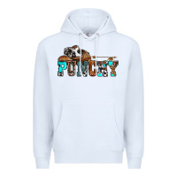 White western cowboy hat punchy Premium Hoodie - OliviaCreatesArt
