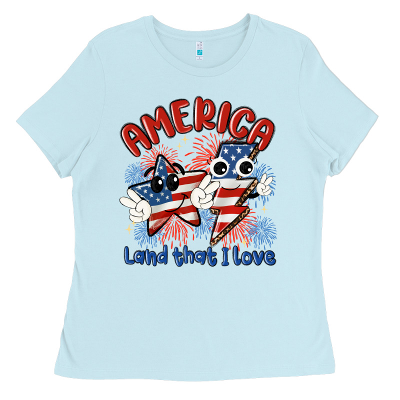 America Land That I Love Ladies Tee by MaliasSmallBusiness | Teevron