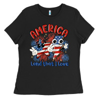 Black america land that i love Ladies Tee - MaliasSmallBusiness