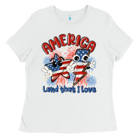 White america land that i love Ladies Tee - MaliasSmallBusiness
