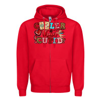 Red cooler than cupid Zipper Hoodie - OliviaCreatesArt