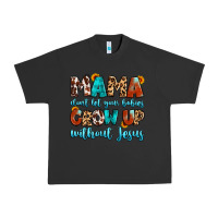 Pigment Black mama dont let your babies grow up without jesus Urban Heavy Tee - Artiststas